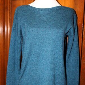 Old Navy legging sweater,  crew neck, jade blue